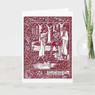 Cartão Arthur and the Lady of the Lake Greeting Card