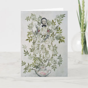 Cartão Arthur Rackham   In the Midst of a Tree sat a Kind