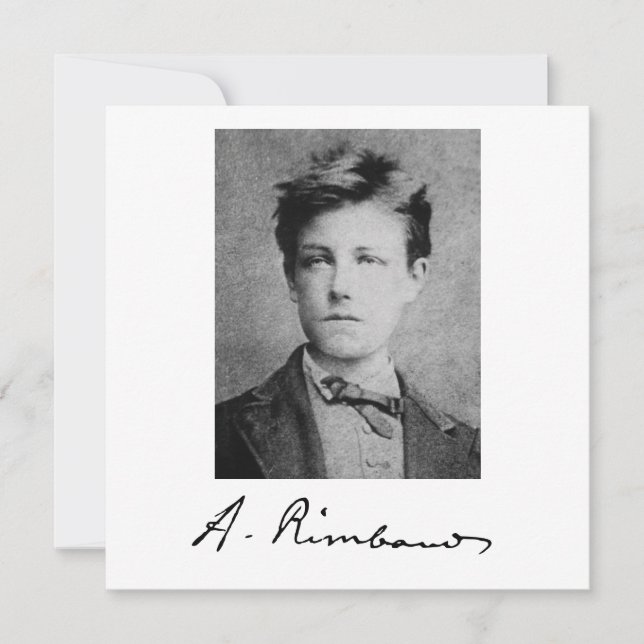 Cartão Arthur Rimbaud (Frente)