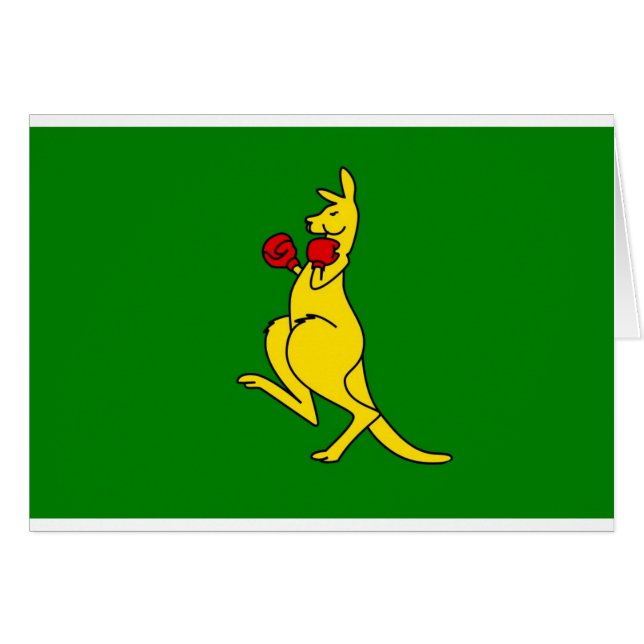 Cartão Artigo " s do coletor do canguru do encaixotamento (Frente Horizontal)