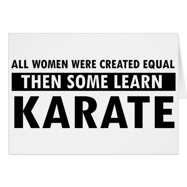 Cartão Artigos do presente do karaté (Frente Horizontal)