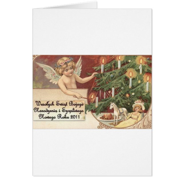 CARTÃO ARTIGOS POLONESES WESOLYCH SWIAT DE CHISTMAS (Frente)