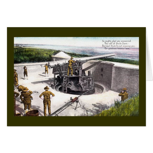 Cartão Artilharia Costeira (Frente Horizontal)