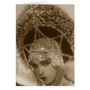 Cartão Artista do vintage