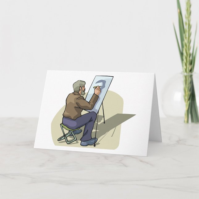 Cartão Artista No Trabalho (Criador carregado)