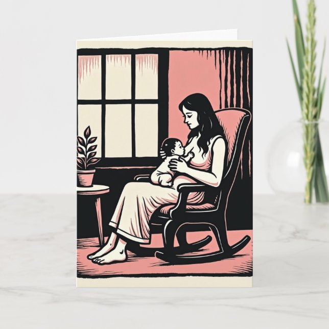 Cartão Artístico Cena da Mãe Amorosa (Frente)