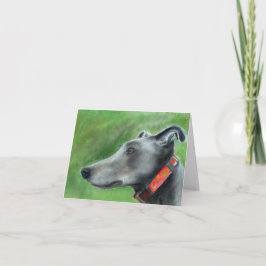 Cartão artístico de galgos (a53)
