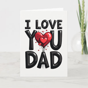 Cartão Artístico Glossy Love You Pai