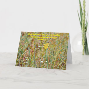 Cartão Artsy Butterfly Thoughts or Sympathy Note Card