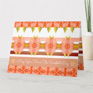 Cartão Artsy Design in Peach