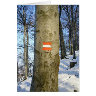 Cartão árvore austríaca