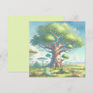 Cartão Árvore Baobab e Cotação