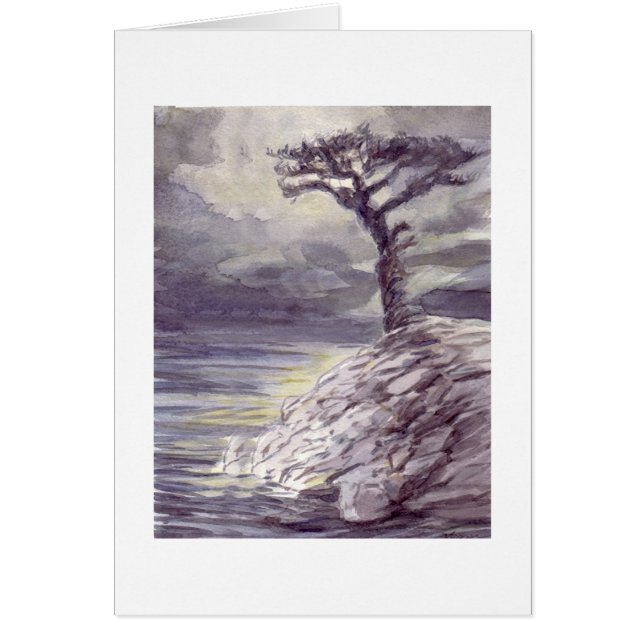 Cartão Árvore com uma vista (Frente)