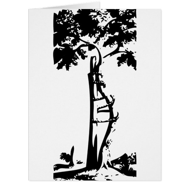 Cartão Árvore curvada ortopédica (Frente)