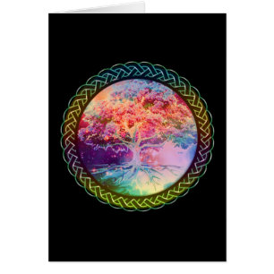 Cartão Árvore da tranquilidade da vida