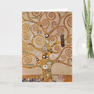 Cartão Árvore da Vida de Gustav Klimt, Art Nouveau Estili