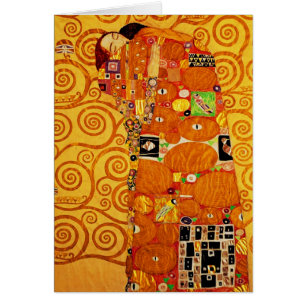 Cartão Árvore da vida Gustav Klimt Nouveau
