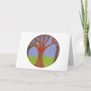 Cartão Árvore de adoção