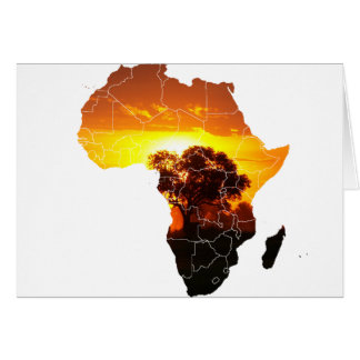 Cartão Árvore de África