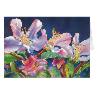 Cartão Árvore de Apple do pai