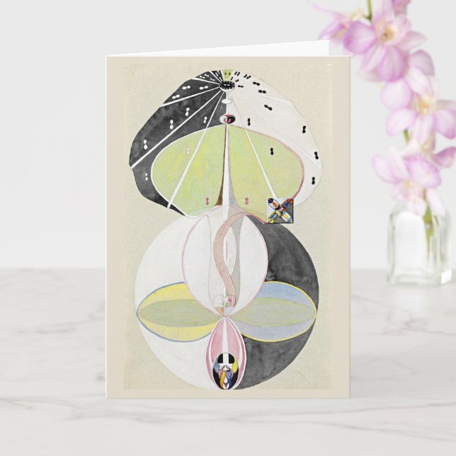 Cartão Árvore de conhecimento n.o 5 (Orquídea)