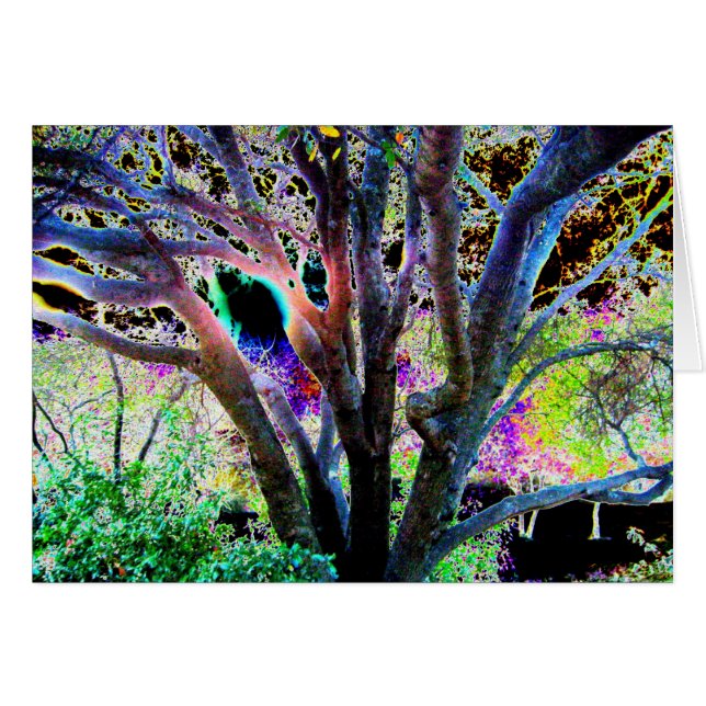 Cartão Árvore de fadas (Frente Horizontal)