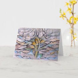Cartão Árvore de Maçã Flor - Piet Mondrian -
