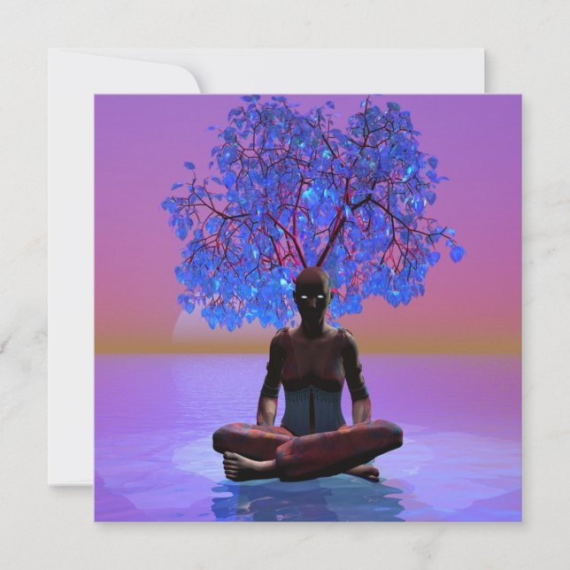 Cartão Árvore de Meditação (Frente)