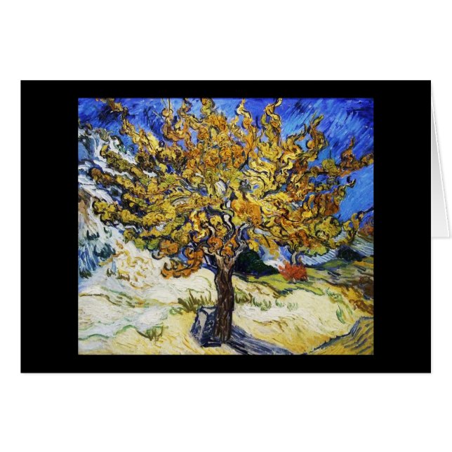 Cartão Árvore de Mulberry (Frente Horizontal)