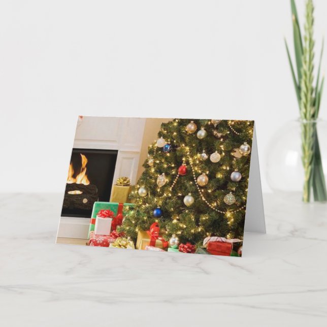Cartão árvore de Natal (Frente)