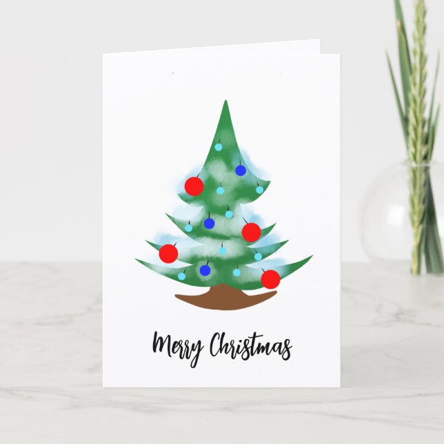 Cartão Árvore de Natal (Frente)