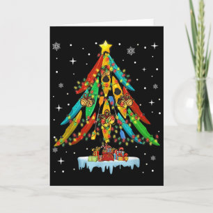 Cartão Árvore de Natal Alegre Caiaque Caiaque - Uni-adult
