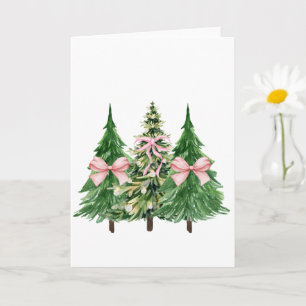 Cartão Árvore de Natal Coquette, Consciência do Cancer da