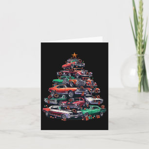 Cartão Árvore De Natal Da Loucura Do Carro, Músculo De Ca