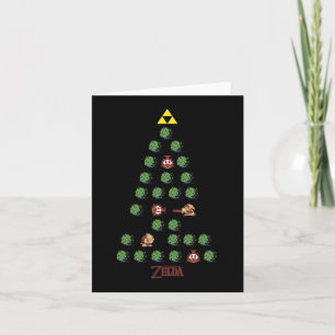Cartão Árvore de Natal de 8 bits