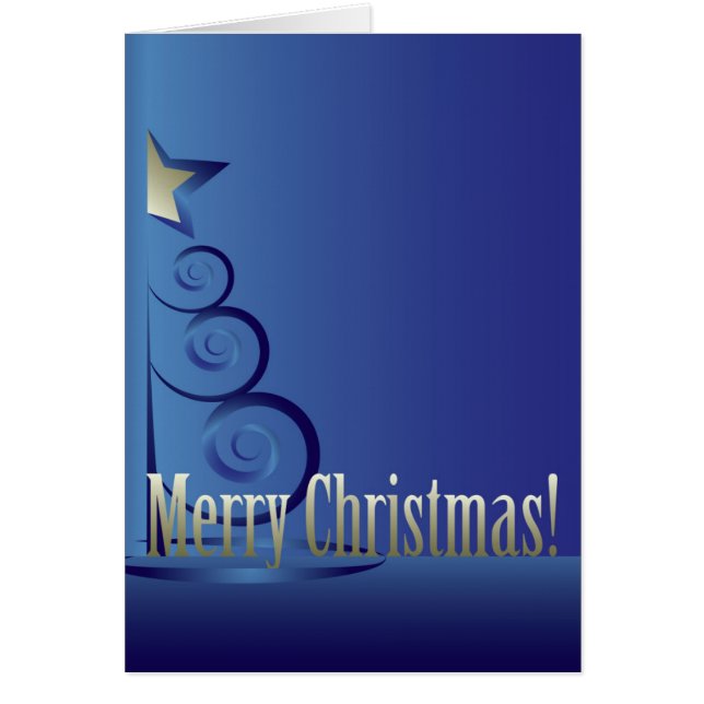 Cartão Árvore de Natal de Apphire (Frente)