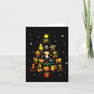 Cartão Árvore de Natal do Meme de Brainrot Italiano Brain