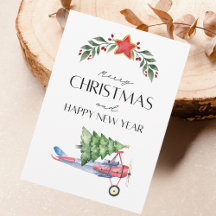Árvore de Natal Engraçada no Avião & Foto da Famíl