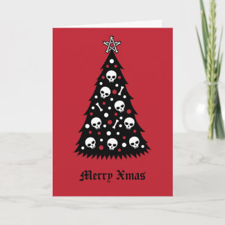 Cartão Árvore de Natal Escura