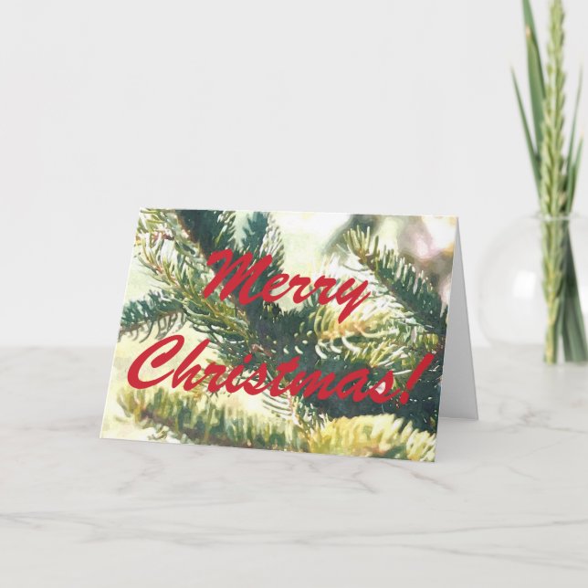 CARTÃO ÁRVORE DE NATAL FELIZ NATAL (Frente)