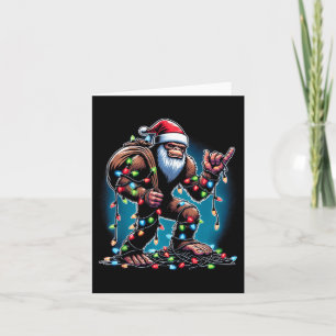 Cartão Árvore de Natal Grande Luzes Xmas Meninos Sasqua