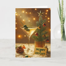 Árvore de Natal Mid Century Merry & Bright Martini