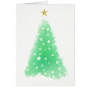 Cartão Árvore de Natal mínima