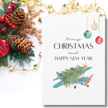 Árvore de Natal no Avião & Foto da Família Engraça