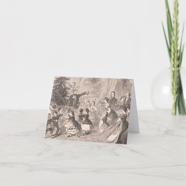 Cartão Árvore de Natal | Winslow Homer (Frente)