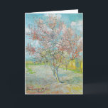 Cartão Árvore de Pêssego de Flor | Vincent van Gogh<br><div class="desc">Flor da Árvore de Pêssego (1888) pelo artista poste-impressionista holandês Vincent van Gogh. Arte original é um óleo na canvas que representa uma bela paisagem de árvores rosa floridas. Use as ferramentas de design para adicionar texto personalizado ou personalizar a imagem.</div>