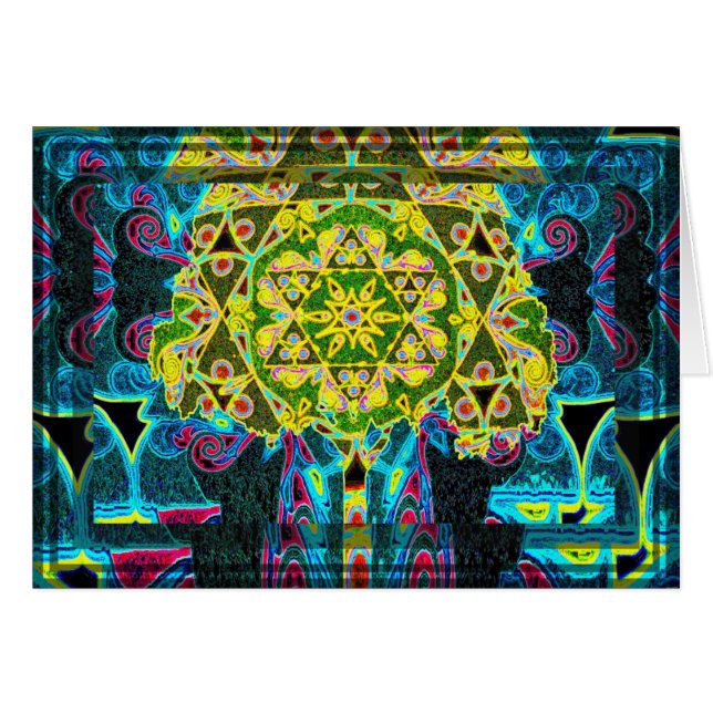 Cartão Árvore de vida de vista interessante (Frente Horizontal)