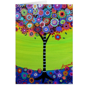 CARTÃO ÁRVORE DE VIDA POR PRISARTS
