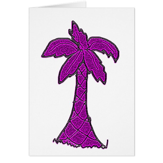 Cartão árvore do palmetto de South Carolina (Frente)