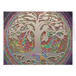 Cartão Árvore Dourada com Manteiga